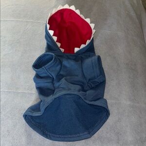 Shark Hoodie for Pets - Blue and Red